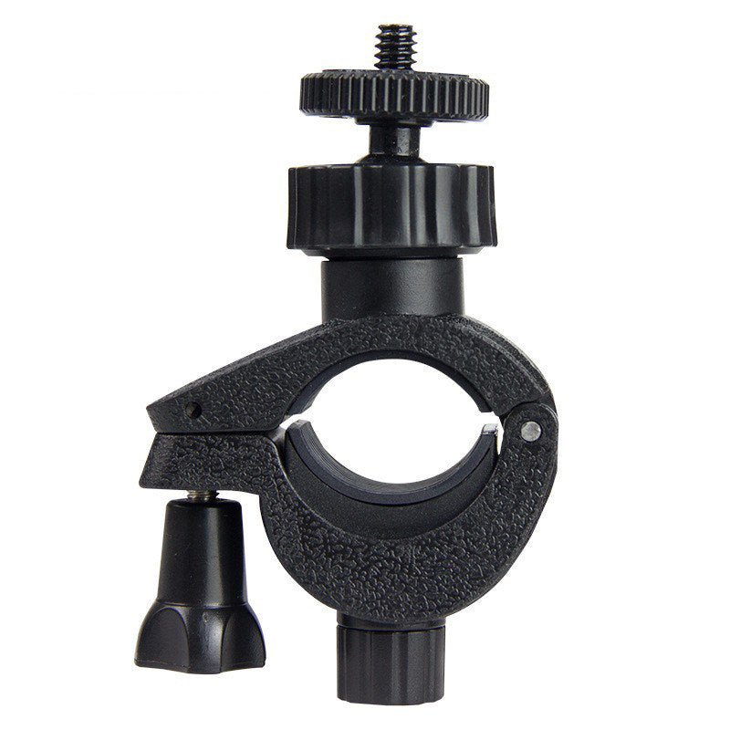 Bike Handlebar Clamp Mount with 1/4" Ball Head — 360° Rotating, Fits 15–30mm Tubes - HomeDIYer