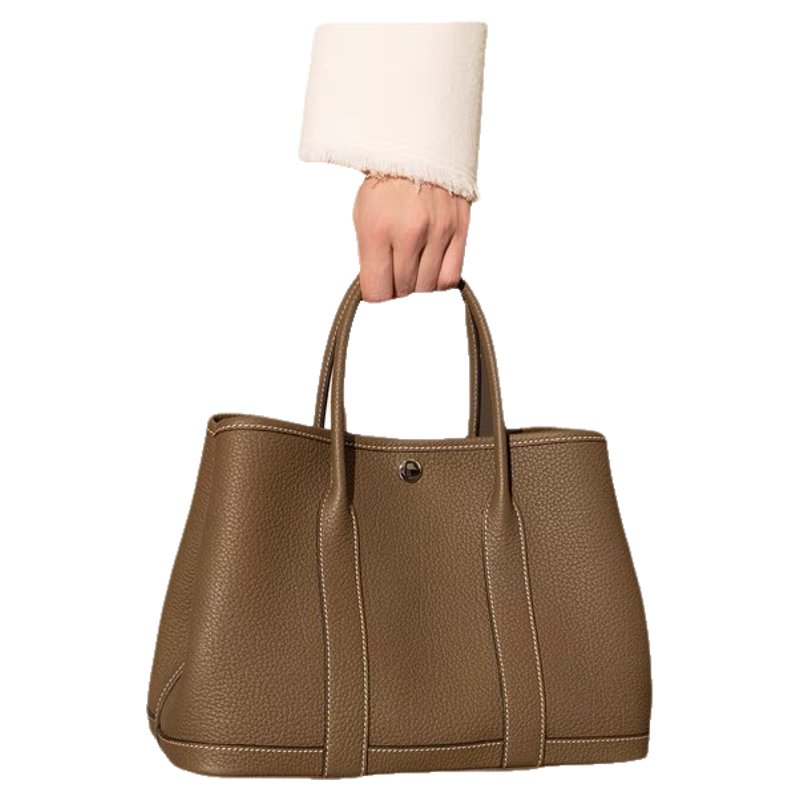 DIY Leather Bag Hardware Complete Set – Kelly, Cambridge, Saddle, Vegetable Basket + Shoulder Straps (Gold Chain & Fabric)