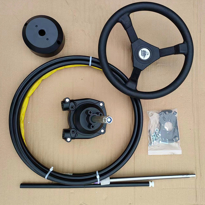 Marine Rotary Steering System & Cable — Planetary Gear Helm Kit or Cable-Only for Outboard Boats