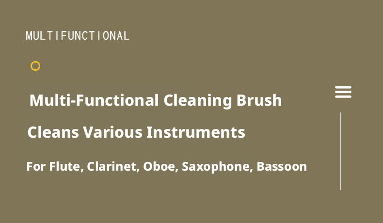 Woodwind Instrument Cleaning Brush Set – Tone Hole/Key & Mouthpiece Brushes for Flute, Clarinet, Saxophone
