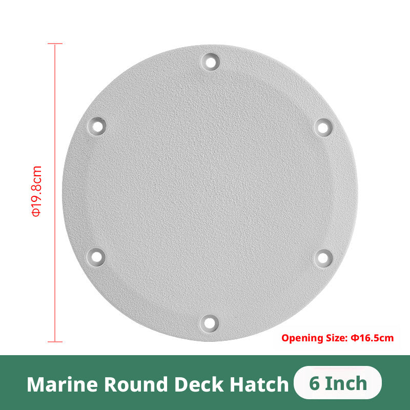 Boat Deck Hatch Cover — Round & Square ABS Inspection Port with Rubber Seal