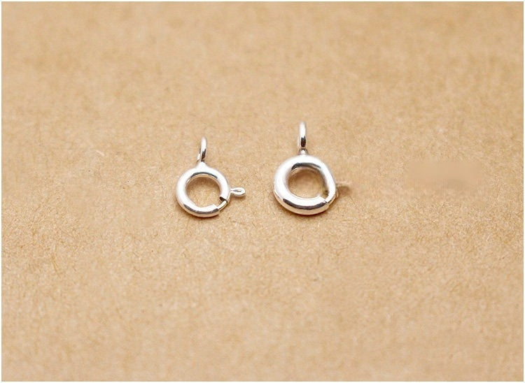 s925 Sterling Silver Clasps – Spring Ring, Lobster, Question Hook, S & W Clasps for DIY Bracelets, Necklaces, Jewelry Making (Multiple Sizes)