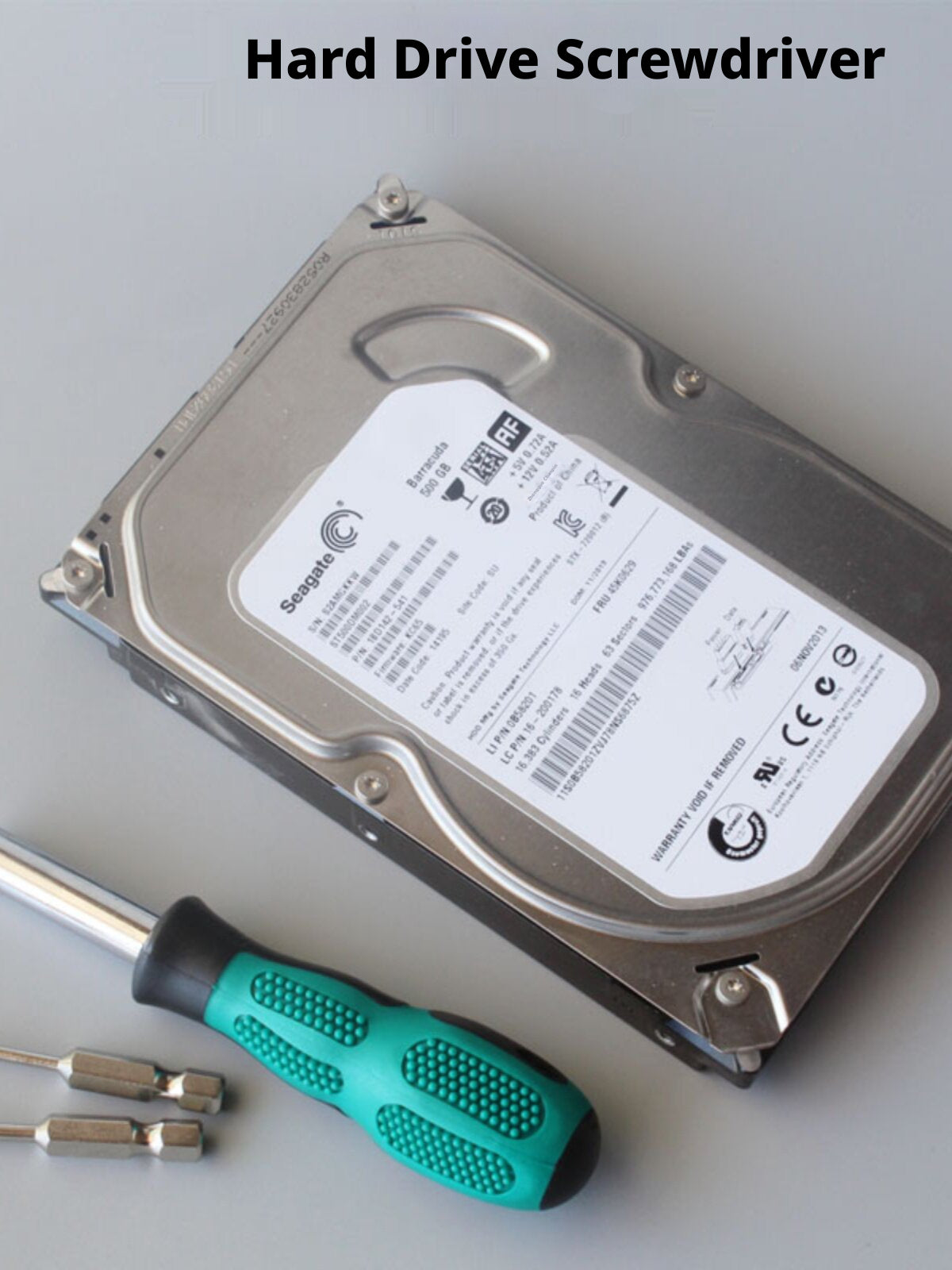 Hard Drive Screwdriver Repair Kit — Torx & Phillips Bits for HDD Disassembly