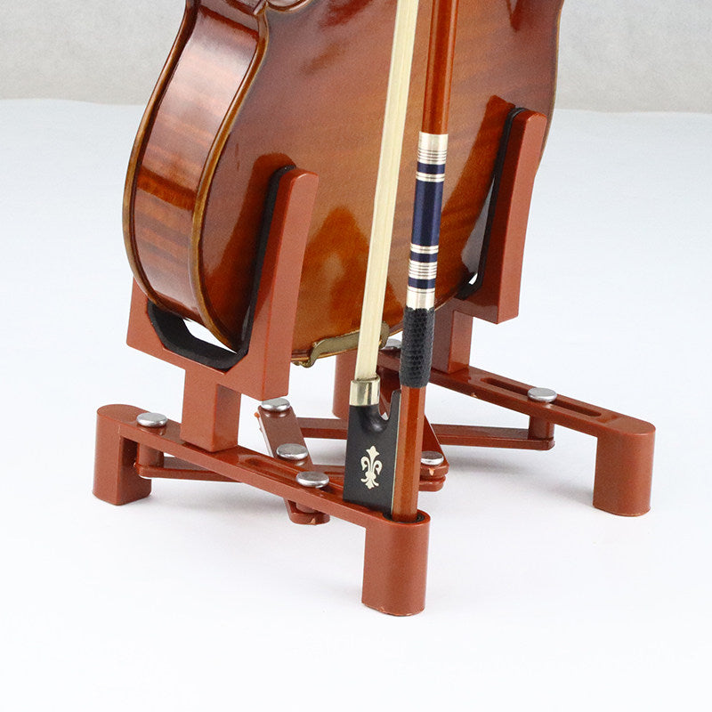 Foldable Violin Stand with Bow Holder – Portable Display Rack for Violin (Black or Red)