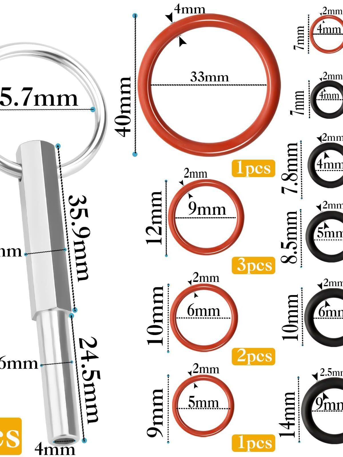 Jura Coffee Machine Seal Replacement Tool Kit – Precision Pick and Hook Set for Jura Silicone Gasket and O‑Ring Maintenance
