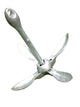 Folding Grapnel Boat Anchor - Carbon Steel for Inflatable Boats, Kayaks & Small Fishing Boats 0.7kg to 4kg