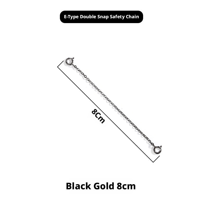 S925 Sterling Silver Extension Chain – 3 - 15cm, Double Safety Clasp - HomeDIYer