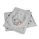 Bead Design Board Set – 13-20cm Bracelet Sizer, Necklace Layout Plate, Wooden & Acrylic Trays with Beading Needles, Rope Braider & Storage Bags