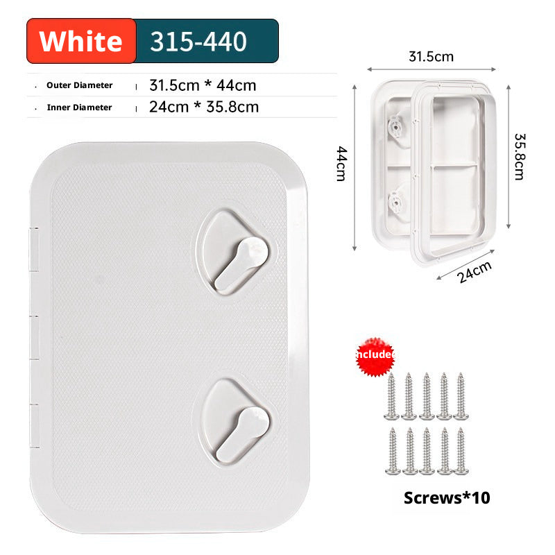 Marine Deck Access Hatch – UV Resistant ABS Plastic Inspection Cover for Boats, Fish Boxes & Storage Compartments