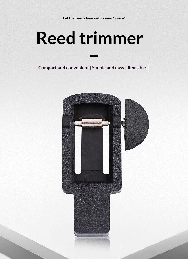 Reed Trimmer & Sander for Saxophone, Clarinet & Whistle – Precision Metal Cutter for Soprano, Alto, Tenor