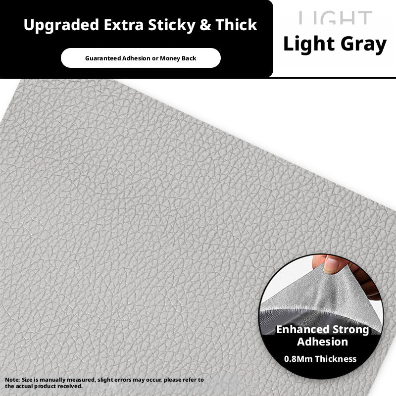 Strong Self-Adhesive Leather Repair Patch – 0.8mm Thick, Cut-to-Size for Sofa, Car Seat & Bag (Multiple Colors)