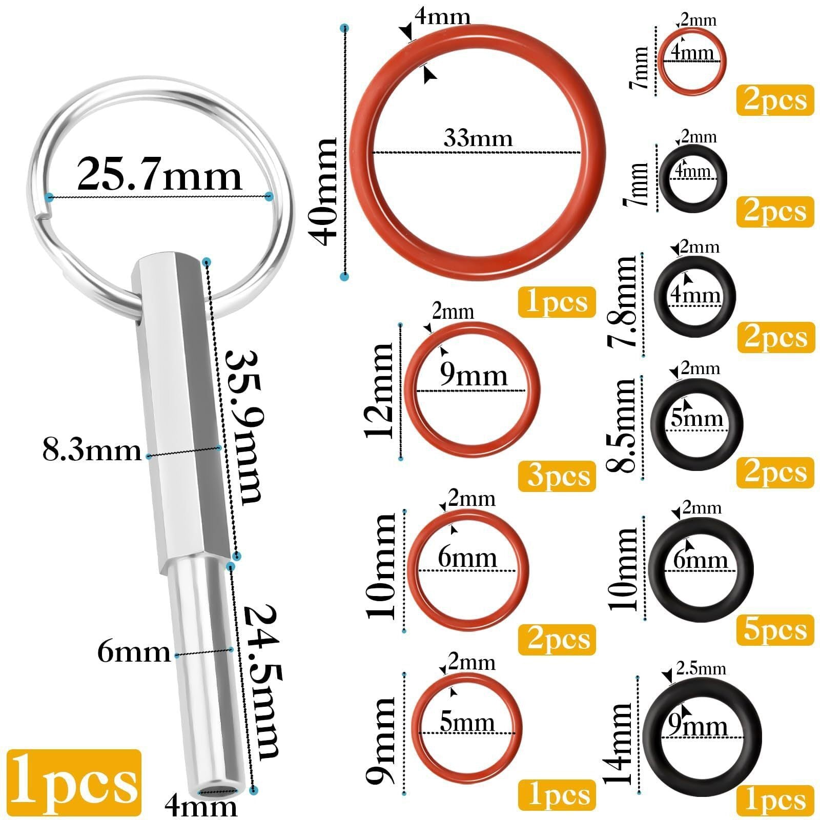 Jura Coffee Machine Seal Replacement Tool Kit – Precision Pick and Hook Set for Jura Silicone Gasket and O‑Ring Maintenance
