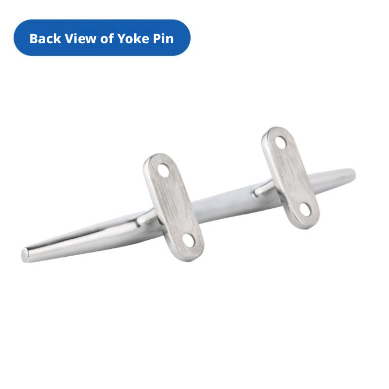 316 Stainless Steel Boat Cleat – Light Duty Horn Cleat for Docking & Mooring – 4 to 15 Inch Sizes with Hardware Included