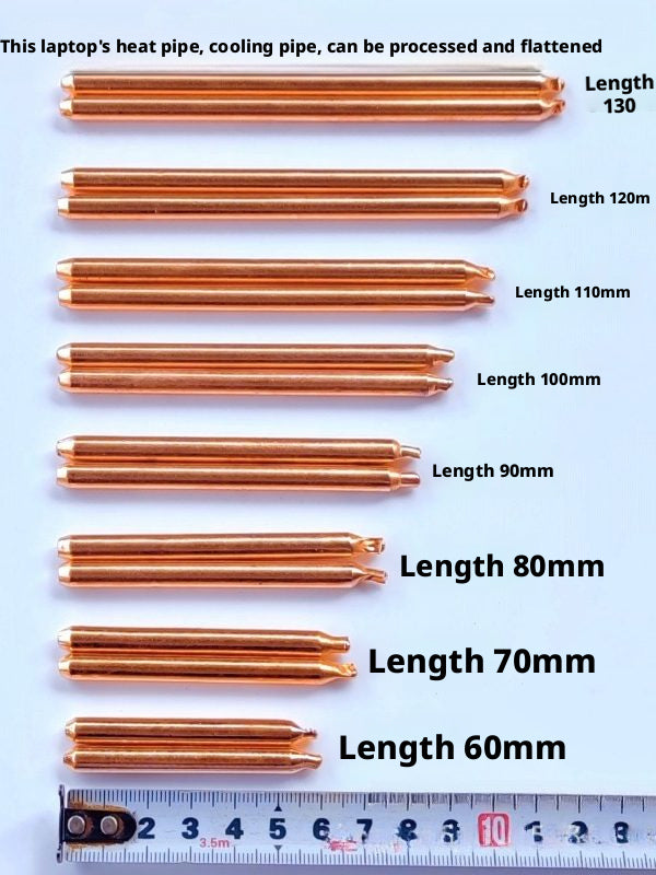 6mm Round Copper Heat Pipe – Sintered Wick Straight Tube for CPU GPU Heatsink DIY Cooling