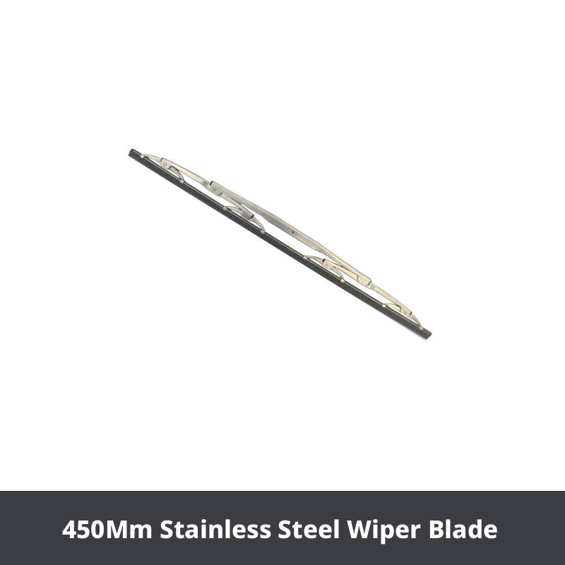 Marine Windshield Wiper Kit – 316 Stainless Steel Wiper Motor, Blade, Arm & Switch for Yachts, Sailboats & Cargo Ships, 12V / 24V