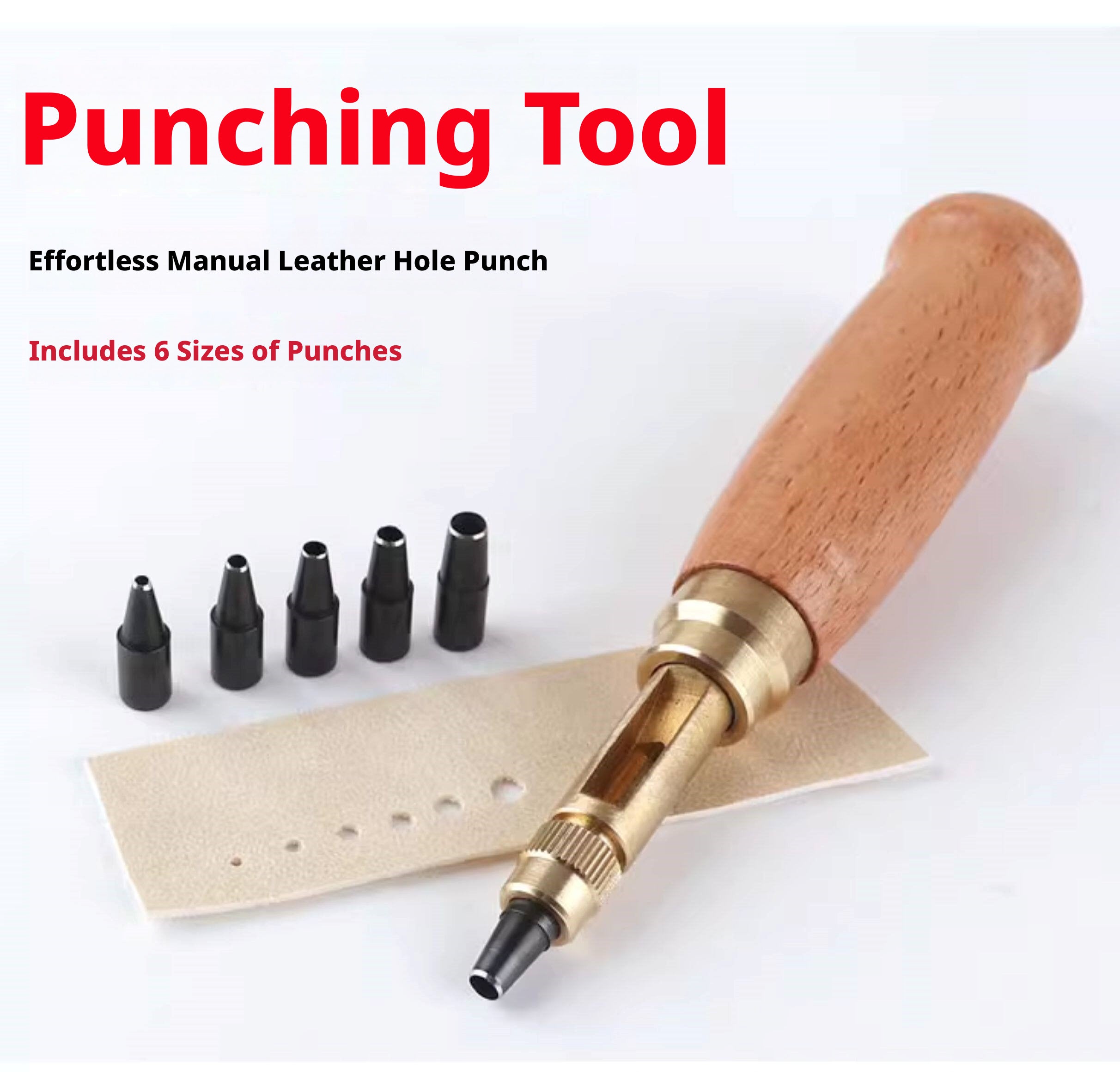 DIY Punch Punch Punch Artifact Air Eye Clothes Leather Tool Punch Leather Goods Shoes Open Hole Belt Punch