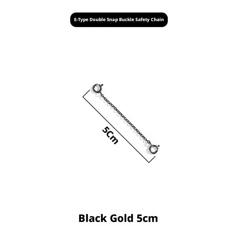 S925 Sterling Silver Extension Chain – 3 - 15cm, Double Safety Clasp - HomeDIYer