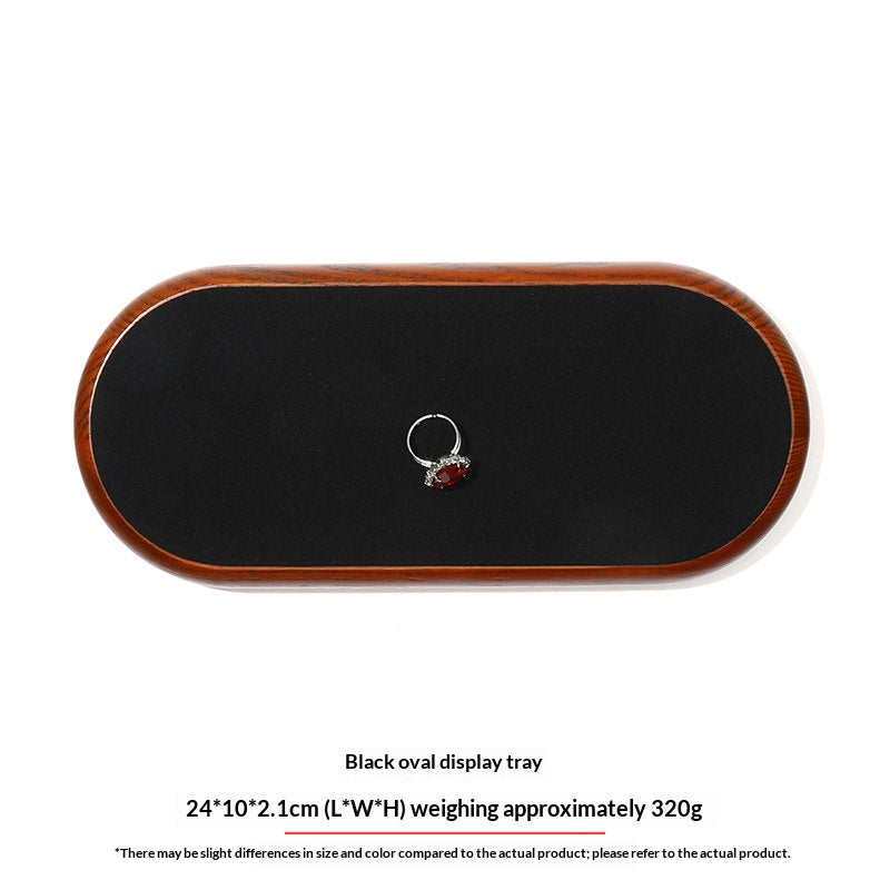 Premium Solid Wood Jewelry Display Trays for Photography & Organizing