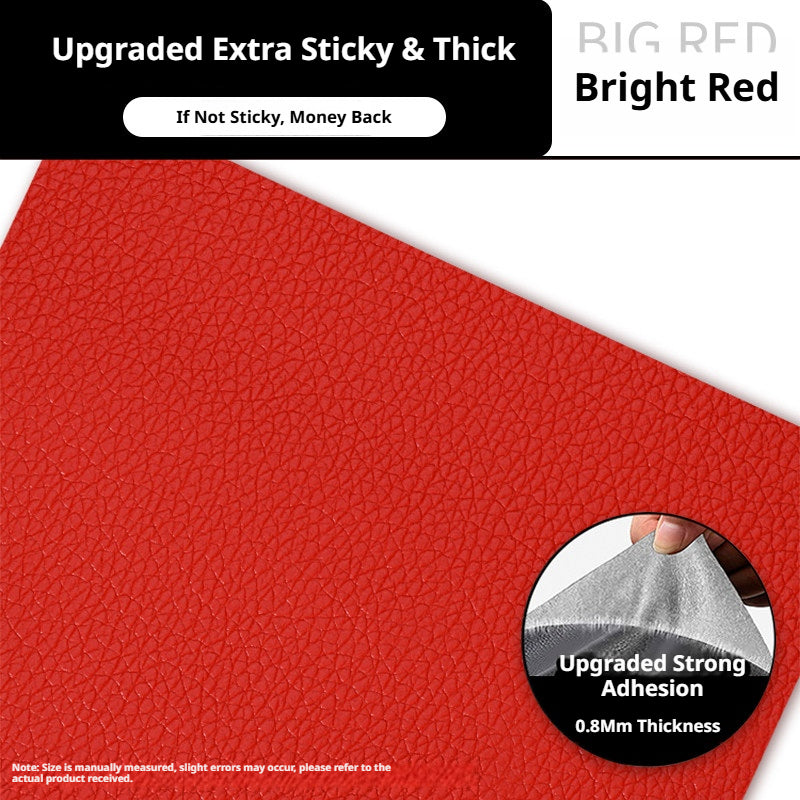 Strong Self-Adhesive Leather Repair Patch – 0.8mm Thick, Cut-to-Size for Sofa, Car Seat & Bag (Multiple Colors)