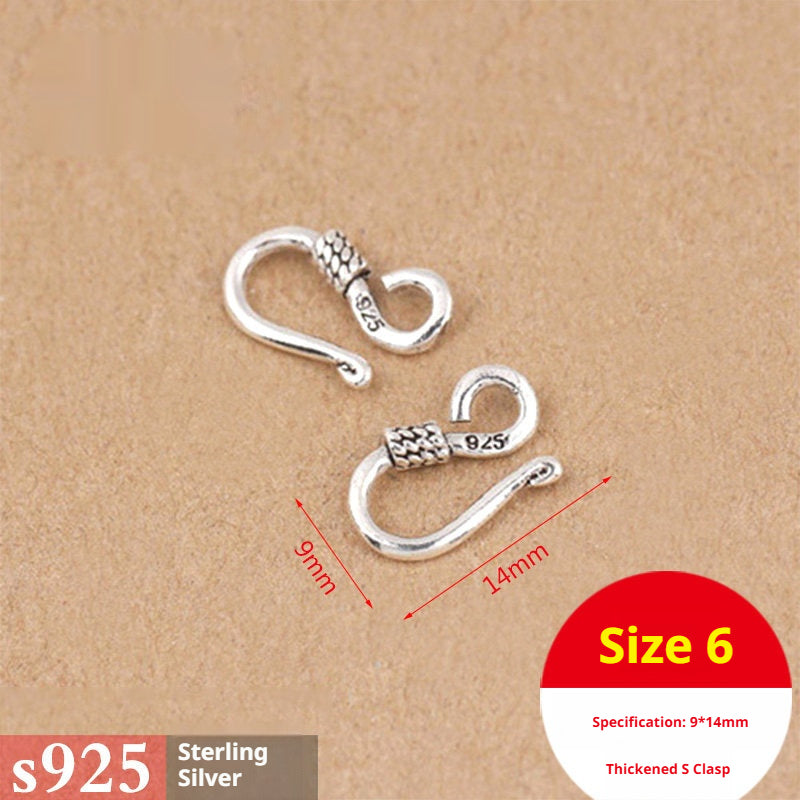 s925 Sterling Silver Clasps – Spring Ring, Lobster, Question Hook, S & W Clasps for DIY Bracelets, Necklaces, Jewelry Making (Multiple Sizes)