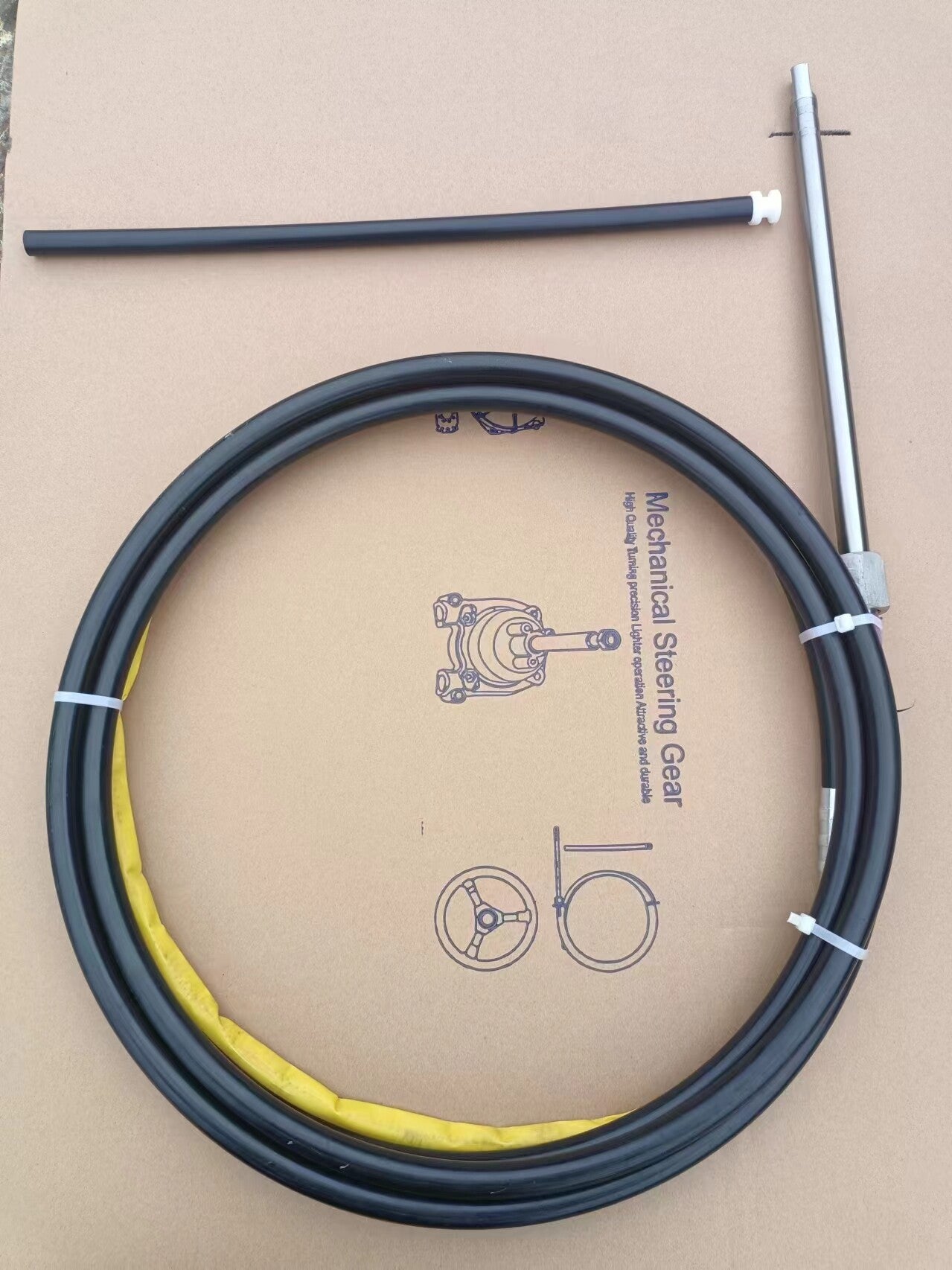 Marine Rotary Steering System & Cable — Planetary Gear Helm Kit or Cable-Only for Outboard Boats
