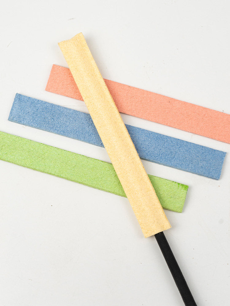 Flute Bore Cleaning Cloth & Silicone Probe Stick – Absorbent, Detachable, Multi‑Color (Green/Pink/Yellow/Blue)