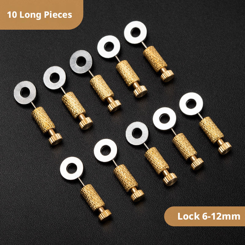 Suture Positioning Needles – Brass Leather Stitch Fixing Pins (Short 0‑6mm / Long 6‑12mm)
