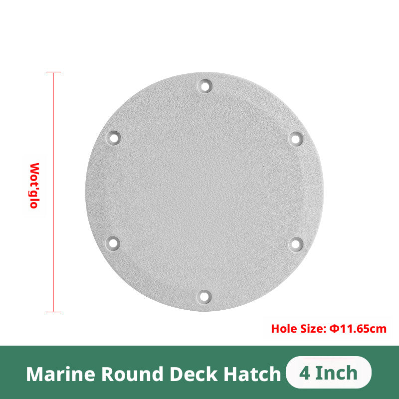 Boat Deck Hatch Cover — Round & Square ABS Inspection Port with Rubber Seal