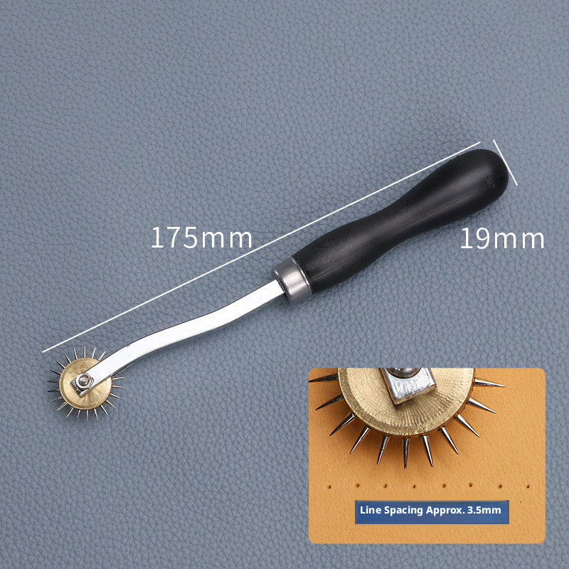 Leather Stitching Wheel – 2.5mm / 3.5mm Spacing for Hand Sewing & Saddle Stitch