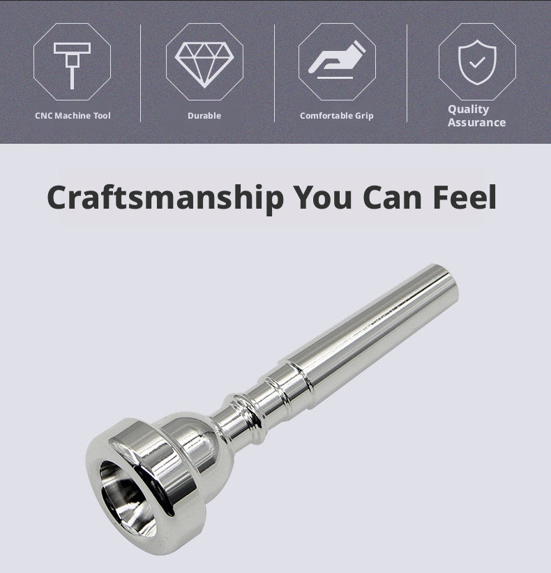Xinbao Trumpet Mouthpiece – Silver/Gold Plated, 1C/1.5C/3C/5C/7C, Bullet Heavy Versions