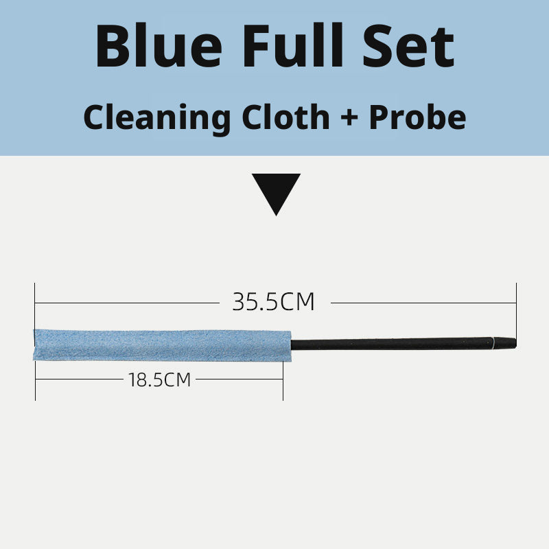 Flute Bore Cleaning Cloth & Silicone Probe Stick – Absorbent, Detachable, Multi‑Color (Green/Pink/Yellow/Blue)