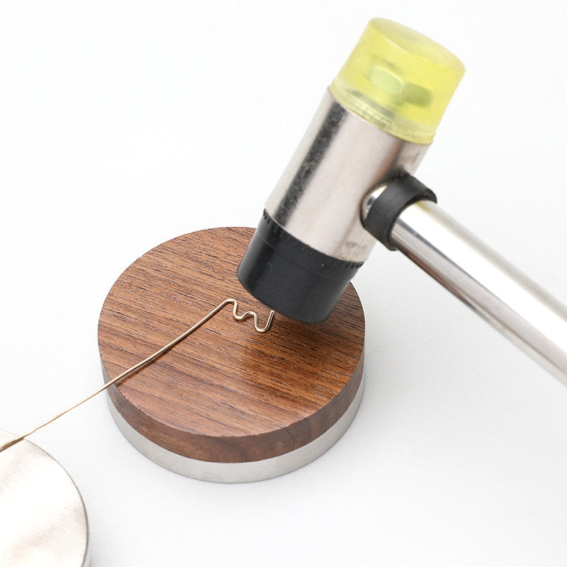 Rubber Jewelry Hammer & Flattening Pad Set – No-Mark Wire Flattening
