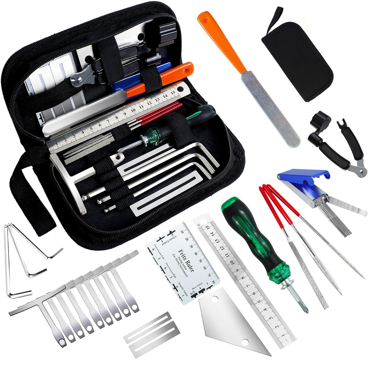 Guitar Repair Tool Kit – Complete Guitar Care & Maintenance Set (11 to 99 Pieces)