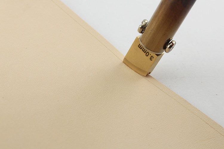 Adjustable Temperature Leather Edging Iron – Brass Tips for Edge Wax & Creasing (8 Heads Set)