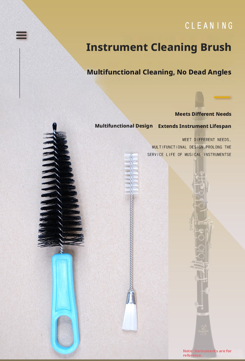 Woodwind Instrument Cleaning Brush Set – Tone Hole/Key & Mouthpiece Brushes for Flute, Clarinet, Saxophone