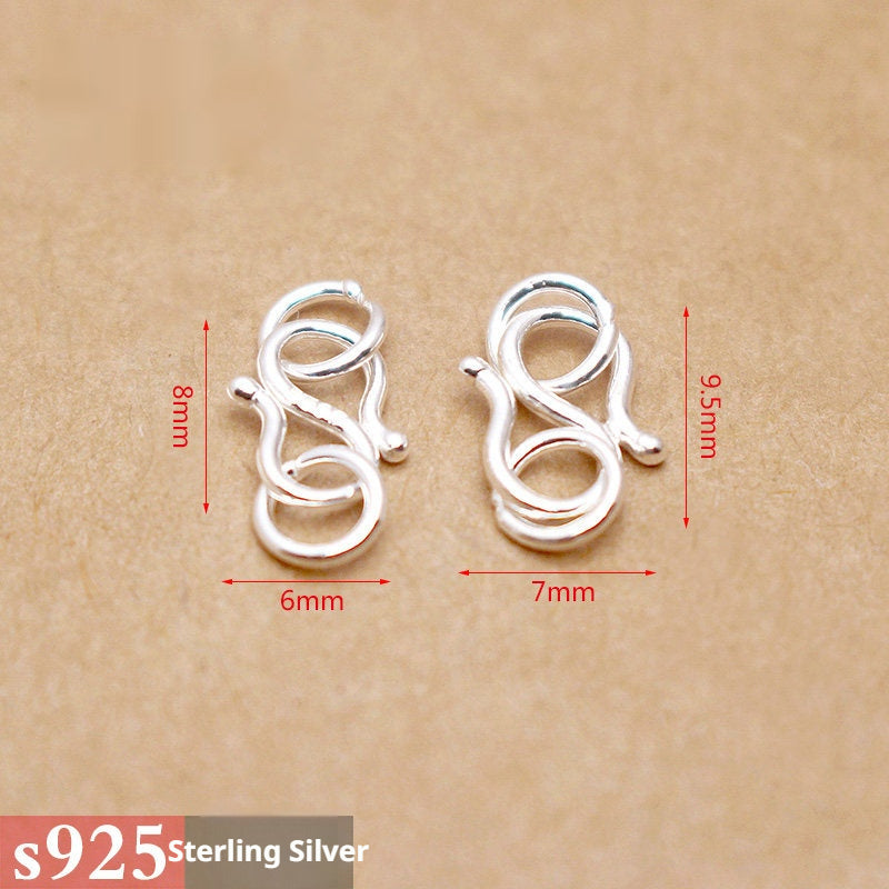 s925 Sterling Silver Clasps – Spring Ring, Lobster, Question Hook, S & W Clasps for DIY Bracelets, Necklaces, Jewelry Making (Multiple Sizes)