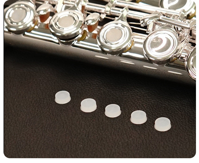 Universal Flute Open‑Hole Silicone Plugs – Set of 6 (5 + 1 Free), for Tone Key Covers