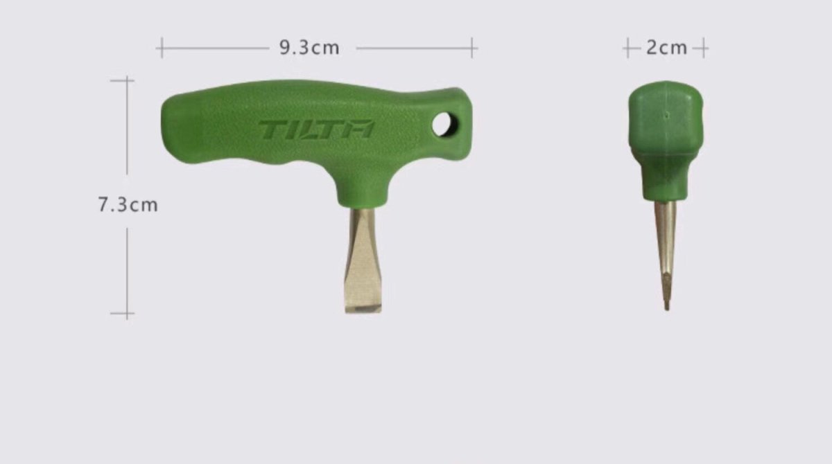 TILTA T - Handle Flat Head Screwdriver for Camera Quick Release Plates — 1/4" & 3/8" - HomeDIYer
