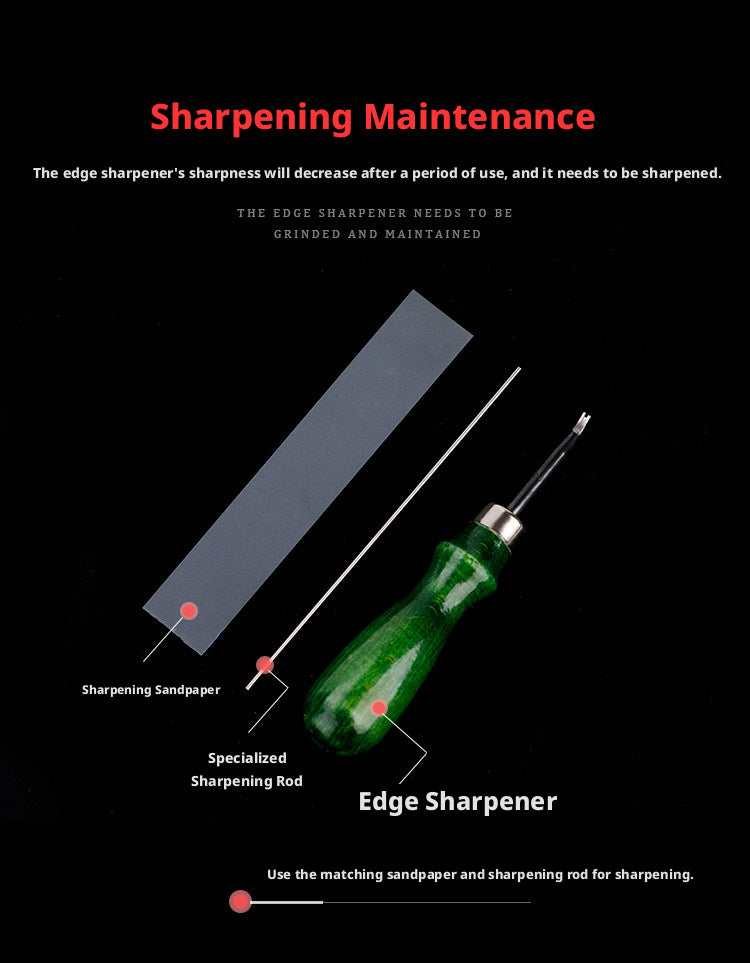 Leather - trimming trimmer leather goods making leather DIY tools manual trimming knife trimming green handle