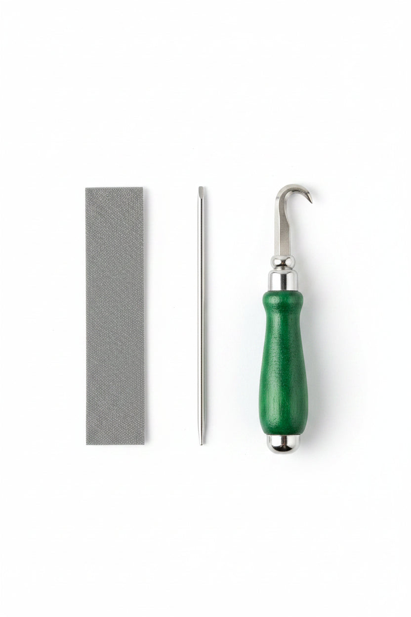 Leather - trimming trimmer leather goods making leather DIY tools manual trimming knife trimming green handle