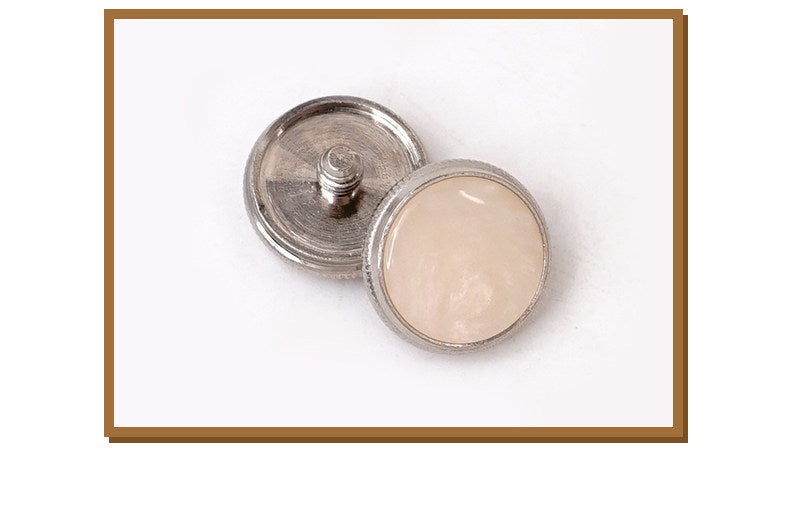 Trumpet Key Button Covers – Mica Sheet + Alloy Cap, 3.9mm Inner Diameter (Single or 3‑Pack)