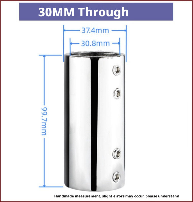 316 Stainless Steel 90-Degree Tube Flange Base – Marine Railing Stanchion Mount, 22–38mm