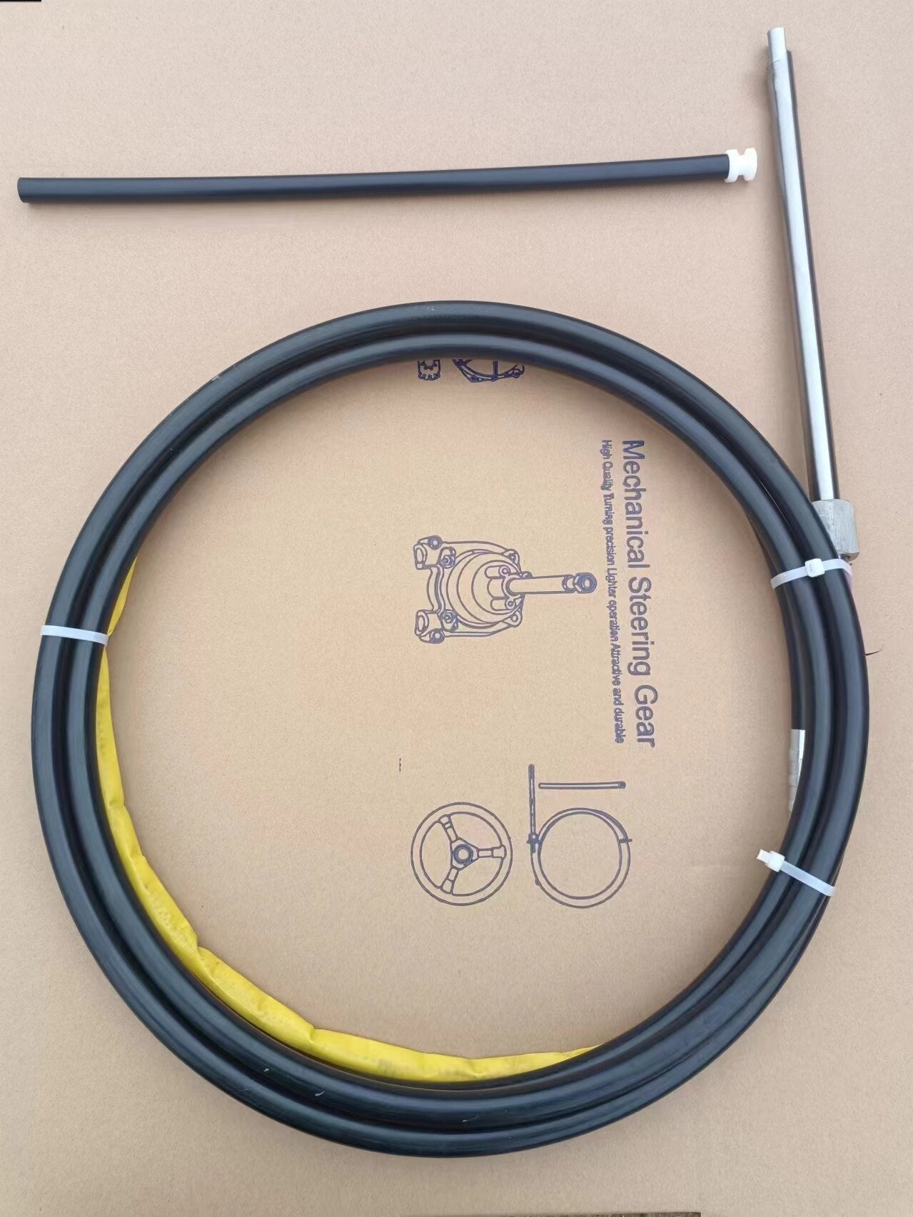 Marine Rotary Steering System & Cable — Planetary Gear Helm Kit or Cable-Only for Outboard Boats
