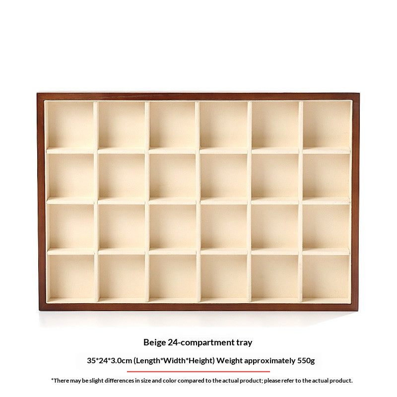 Premium Solid Wood Jewelry Display Trays for Photography & Organizing