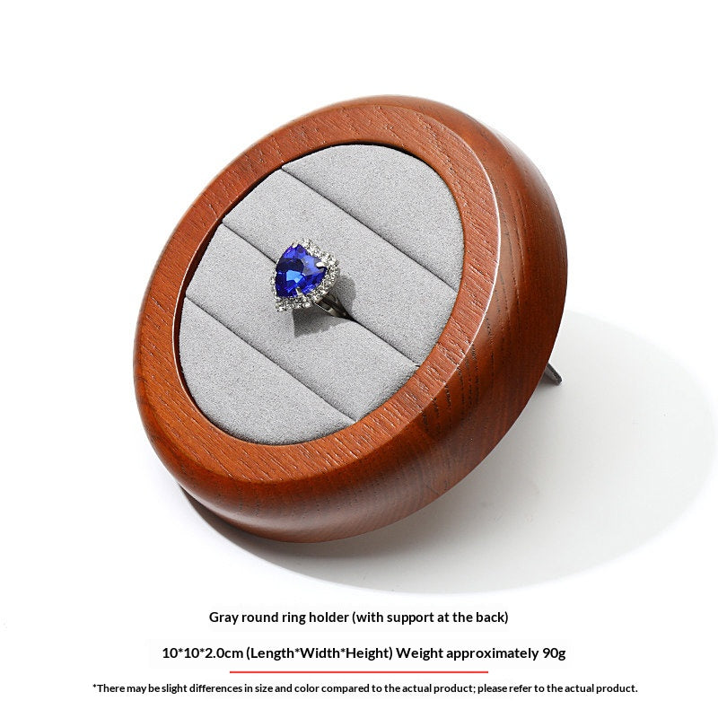 Premium Solid Wood Jewelry Display Trays for Photography & Organizing