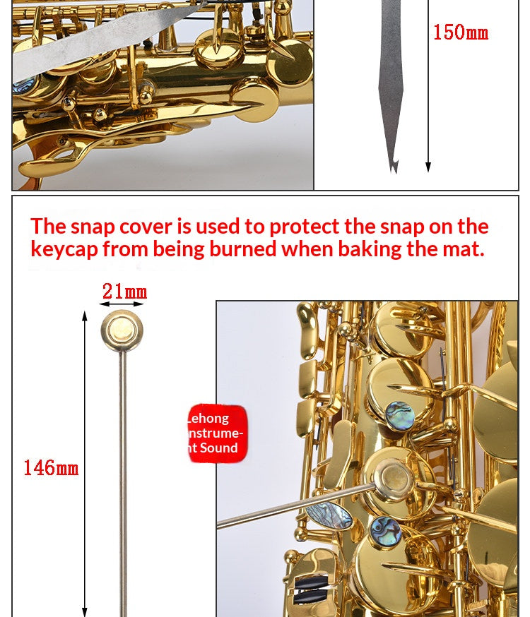 Complete Saxophone Repair Tool Set – Screwdrivers, Spring Hook, Adjustment Tabs, Rubber Hammer & Torch