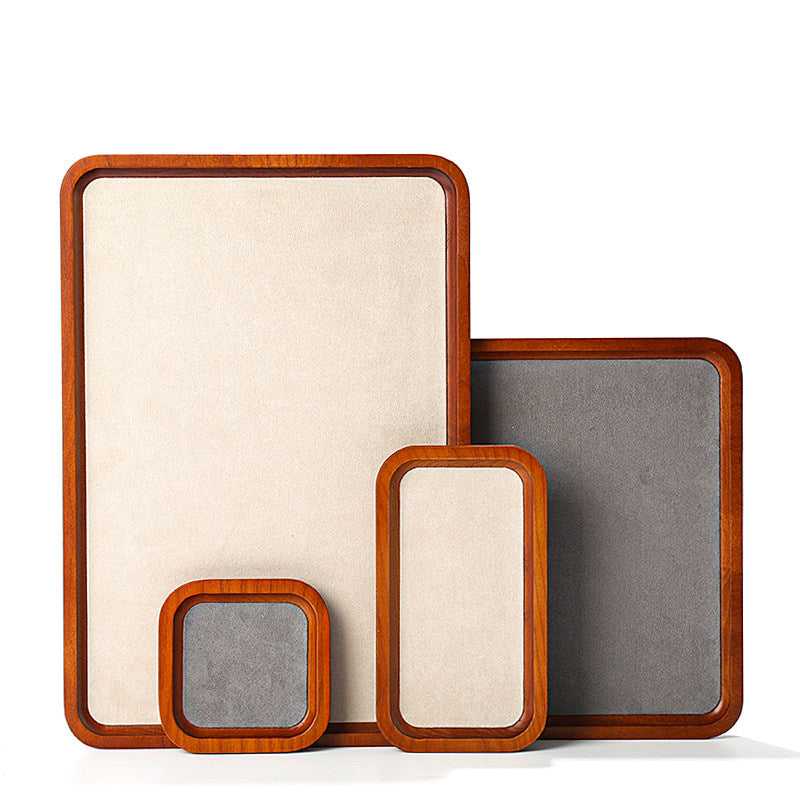 Premium Solid Wood Jewelry Display Trays for Photography & Organizing