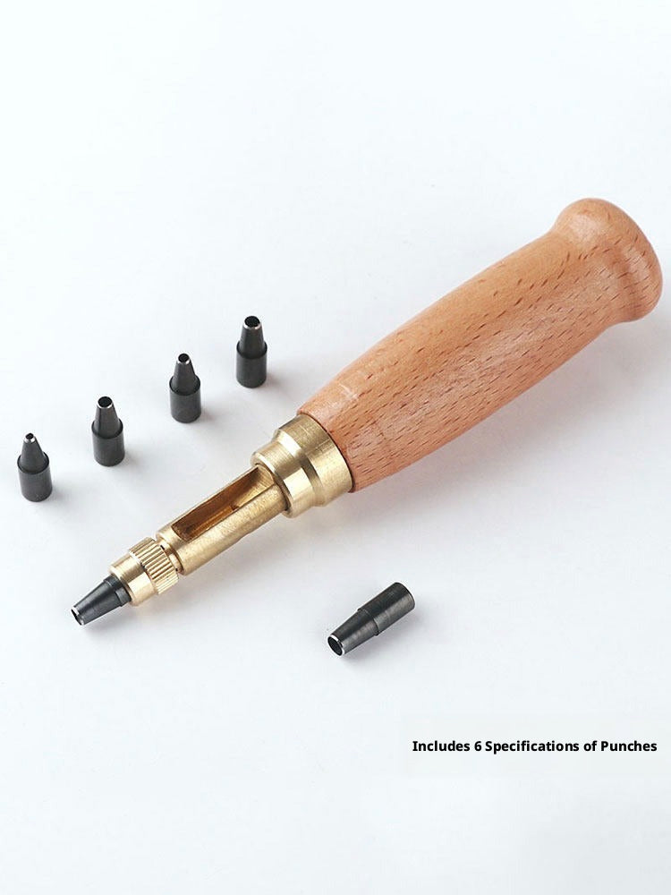 DIY Punch Punch Punch Artifact Air Eye Clothes Leather Tool Punch Leather Goods Shoes Open Hole Belt Punch