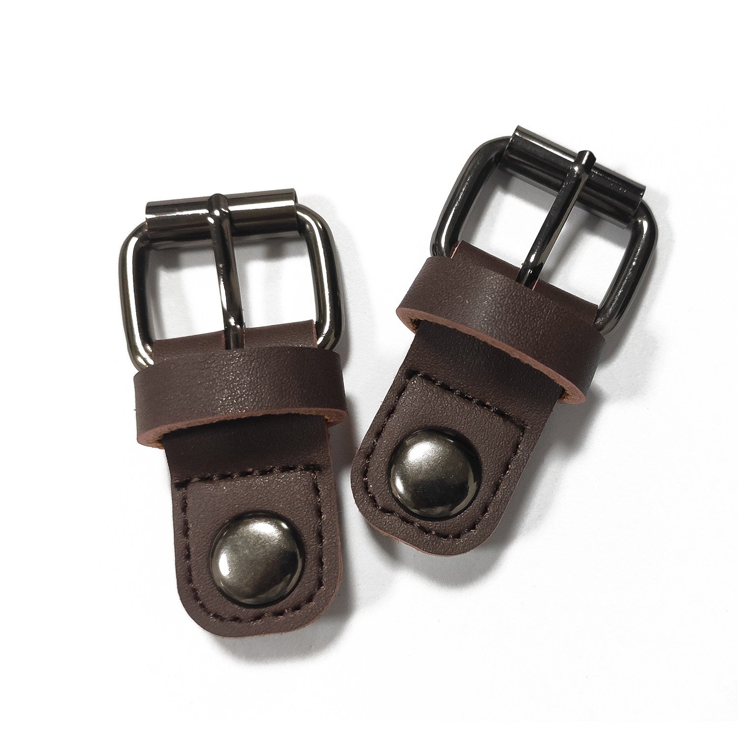Leather Magnetic Buckle – 1.4cm / 1.8cm for Bags, Backpacks, Straps (Black, White, Brown)