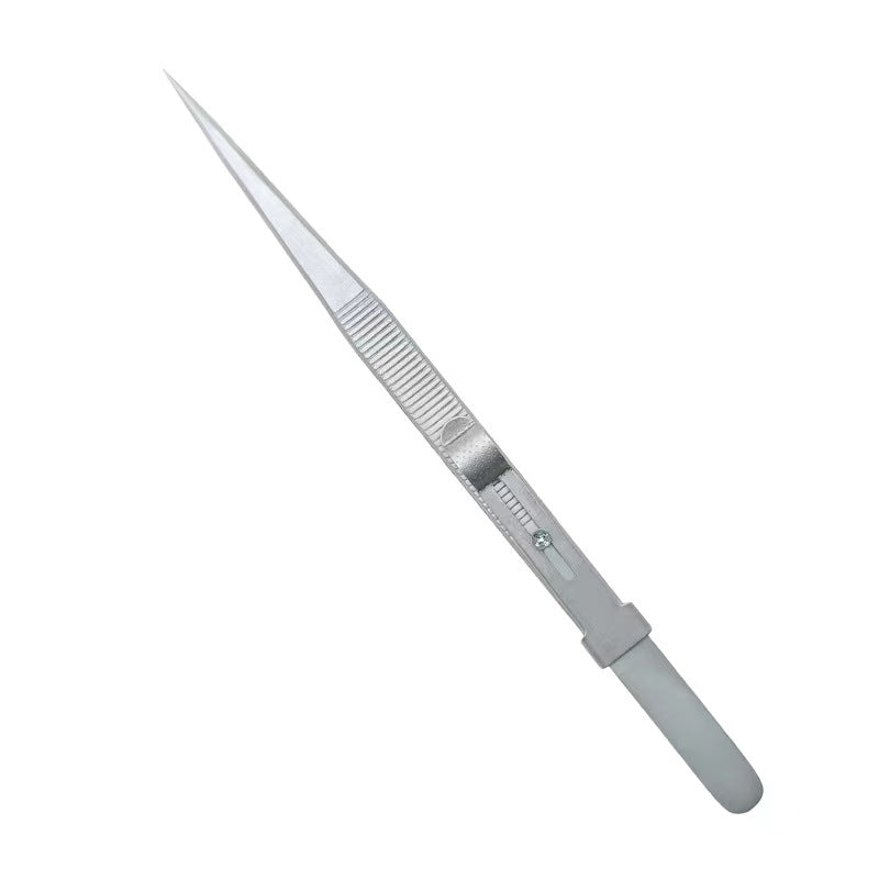 Jewelry Tweezers Stainless Steel Gemstone Gripping Tool 6 Styles